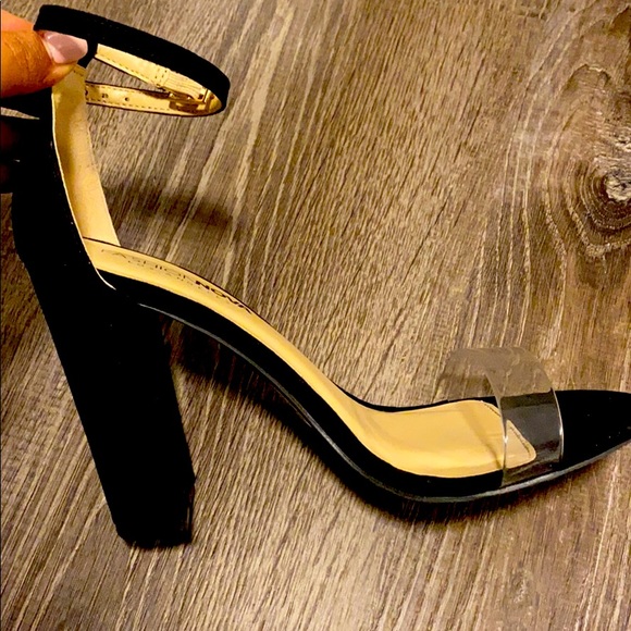 Fashion Nova Shoes - Fashion Nova clear strap heels